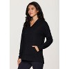RBX Active Women's Ultra Lightweight French Terry V-Neck Hoodie Tunic Sweatshirt with Pocket - 3 of 4