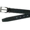 CTM Big & Tall Leather Croc Print Dress Belt with Clamp On Buckle - 4 of 4
