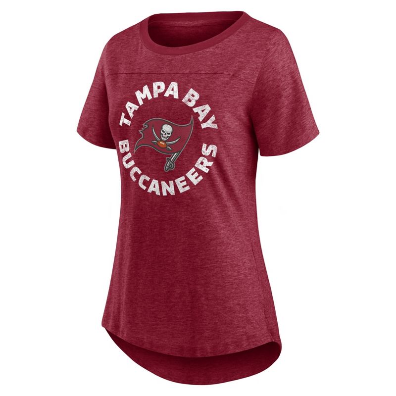 NFL Tampa Bay Buccaneers Women&#39;s Roundabout Short Sleeve Fashion T-Shirt, 2 of 4
