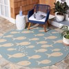 Courtyard CY6012 Power Loomed Indoor/Outdoor Area Rug  - Safavieh - 2 of 3
