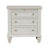 NicBex Nightstand with Pull Out Tray and 3 Drawers Farmhouse Bedside Table with Wood Legs for Bedroom,Living Room - 2 of 4