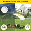 Large Metal Chicken Coop, Walk in Poultry Cage with Waterproof Cover, Chicken Run, Hen Rabbit Duck House for Backyard Farm Use - 4 of 4