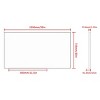 Oversized Modern Rectangle Bathroom Mirror with Silver Frame Decorative Large Wall Mirrors, Wall Mounted mirror w/ Aluminum Frame - 2 of 4