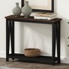 GDFStudio Andreas Rustic Console Table with Lower Shelf - 4 of 4
