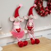 Northlight Mice with "Love" and "XOXO" Heart Pillows Valentine's Day Figures - 20" - Set of 2 - 3 of 4