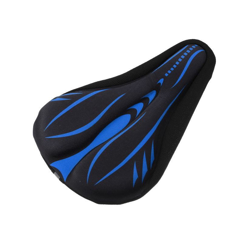 Unique Bargains Bike Bicycle Saddle Seat Cover Comfort Pad Padded Soft Printed Silicone with Waterproof Cover, 5 of 7