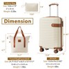 YONWAY 3 Piece Luggage Set, Lightweight Hardshell ABS Carry-On Set, with Wheels & TSA Lock, 22x14x9 Airline Approved - 3 of 4