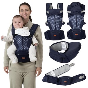 BabbleRoo Grow Carrier – 6-in-1 Baby Carrier with Hip Seat, Ergonomic & Adjustable Toddler Carrier, Newborn to Toddler, with Lumbar Support & Sunshade - 1 of 4