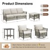 Buenhomino Patio Furniture Wicker Outdoor Conversation Set - 4 of 4