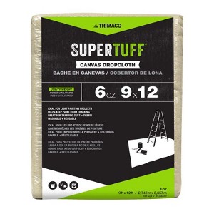 Trimaco SuperTuff 9 ft. W X 12 ft. L X 0.06 mil 6 oz Canvas Drop Cloth 1 pk - 1 of 1