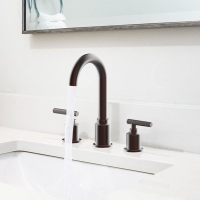 ORB Widespread Bathroom Faucet - 8-Inch 3-Hole Sink Faucet