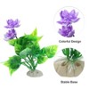 Unique Bargains Fish Tank Aquarium Decorations Plants Aquarium Decorations PE Ceramics Plants 5.91" - 3 of 4