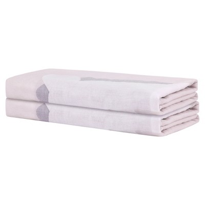 Unique Bargains Lovely Highly Absorbent Quick Dry Oversized Bath Towel for Daily Use 2 Packs