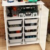 FUFU&GAGA Mobile Garage Tool Cabinet with Universal Wheels and Storage Bins - 3 of 4