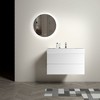 FAMYYT 36 in. Single Sink Floating White Bath Vanity with White Ceramic Top (Assembled), DTC Soft-closing Drawers - 3 of 4