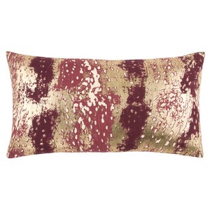 Throw Pillow Rizzy Home Red Wine, Red Red