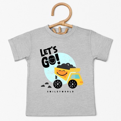 The Juniper Shop SmileyWorld Let's Go Dump Truck Toddler Short Sleeve Tee