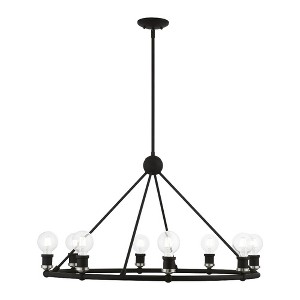 Livex Lighting Lansdale 8 - Light Chandelier in  Black/Brushed Nickel - 1 of 1