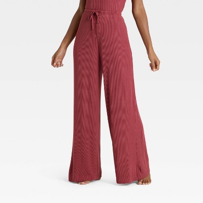 Women's Cozy Ribbed Wide Leg Pants - Auden™