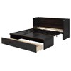 TIRAMISUBEST Full/Queen Size Murphy Bed Wall Bed with USB Port and a Large Storage Drawer, Wooden Murphy Cabinet Bed, Space Saving Design - 3 of 4