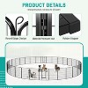 BestMassage Dog Playpen 24/32/40 Inch Heavy Duty Playpen Pen Dog Fence Dog Kennel with Doors Indoor Outdoor Pet Exercise Pen Puppy Playpen - 3 of 4