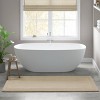 SEVOBAL Bath Rugs and Mats Bathroom Rugs Non Slip Washable Soft Absorbent Chenille Bath Mat Shaggy Floor Carpet for Tub Shower, Beige, 44"*24"*0.75" - 3 of 4