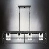 Urban Ambiance Luxury Modern Indoor Chandelier,  11-1/4''H x 9-3/8"W x 42''D,  Matte Black Finish, UHP4495 - 4 of 4