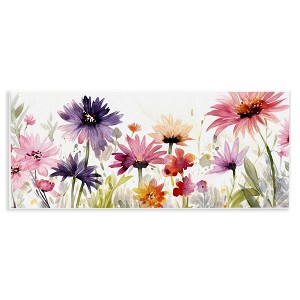 Stupell Industries Pink & Purple Blossoms Wall Plaque Art, 17" x 7" - 1 of 4