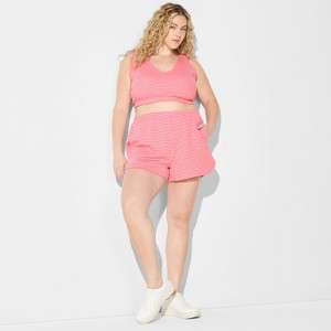 Women's Mid-Rise French Terry Pull-On Shorts - Wild Fable™ - 1 of 3