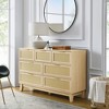 NicBex Rattan Dresser for Bedroom,Natural Style Drawers with Metal pulls,Dressers for Kids Room,Living Room,Entry and Hallway - 2 of 4
