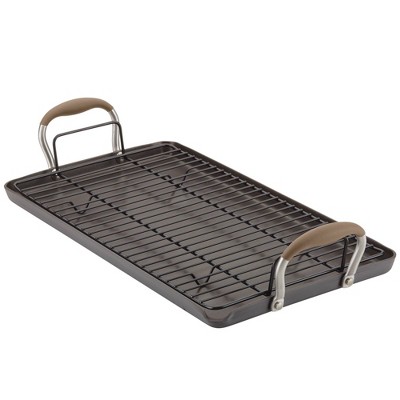 Anolon Advanced Home 10&#34;x18&#34; Double Burner Griddle Bronze