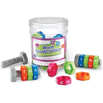 Learning Resources Word Construction, Spelling Activity Kit, Classroom Game, 36 Pieces, Ages 5+