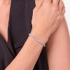 Sterling Silver Plated Tennis Bracelet, Round Cut Cubic Zirconia Stone Jewelry for Women - 2 of 4