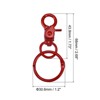 Unique Bargains DIY Craft Key Organization Lobster Claw Lanyard Swivel Clasps 2 Pcs - 2 of 4