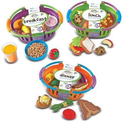 Learning Resources New Sprouts Breakfast, Lunch & Dinner Basket Bundle