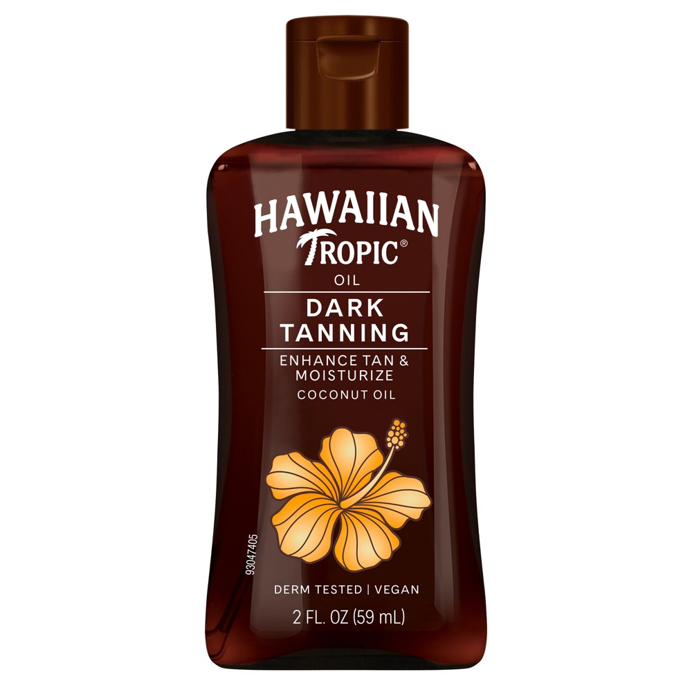 Photos - Sun Skin Care Hawaiian Tropic Tanning Oil - Dark - 2 fl oz