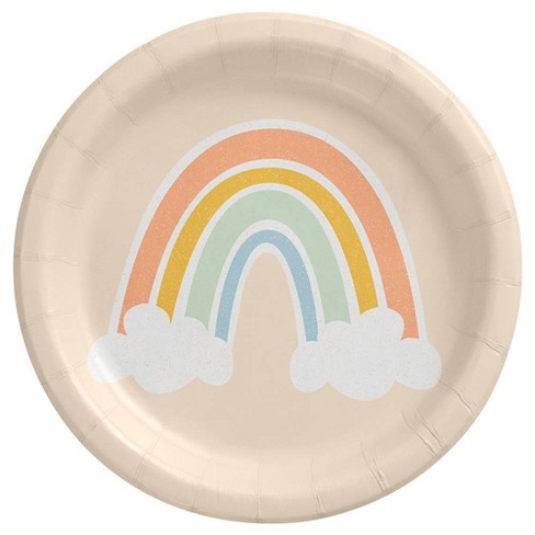 6.75 20ct Rainbow Snack Paper Plates - Spritz™ : Target