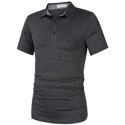 Collared Shirts for Men,Quick Dry Short-Sleeve Polo, Golf Polo Shirt Moisture Wicking Plain Tshirts