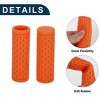 Unique Bargains Bike Handlebar Grips Covers 3.54" Orange 1 Pair - 3 of 4