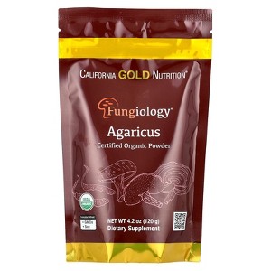 California Gold Nutrition Fungiology®, Certified Organic Agaricus Powder, 4.2 oz (120 g) - 1 of 4