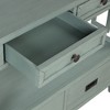Lyngins 4 Drawers Entryway Table with 1 Storage Shelf,Console Table with Round Knobs and Hidden Handles for Living Room - 4 of 4