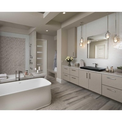 Polished Nickel Mini Drum Pendant Light with Glass Shade