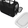 PetAmi Dog Purse Carrier, Airline Approved Soft Sided Pet Carrying Bag Pockets, Ventilated Puppy Cat Travel Carry Tote, Fleece Bed - 4 of 4