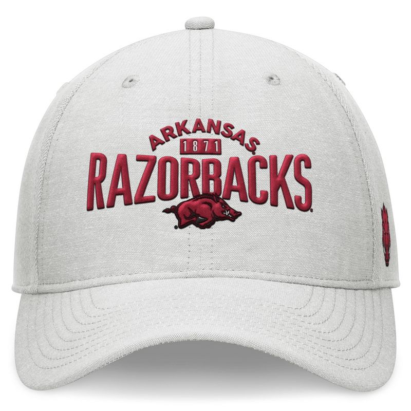 NCAA Arkansas Razorbacks Unstructured Chambray Cotton Hat - Gray, 2 of 5