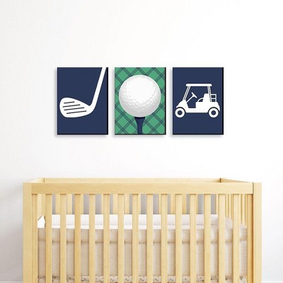 Par-Tee Time Golf Themed Kids Wall Art Set