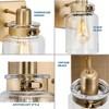 Progress Lighting Calhoun 4-Light Vintage Brass Bath Vanity - 4 of 4