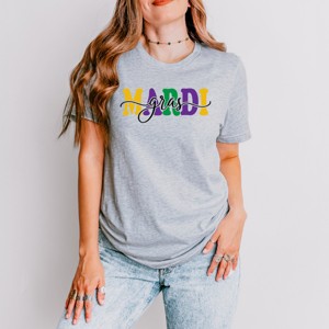 Simply Sage Market Mardi Gras Script Short Sleeve Tee - 1 of 4