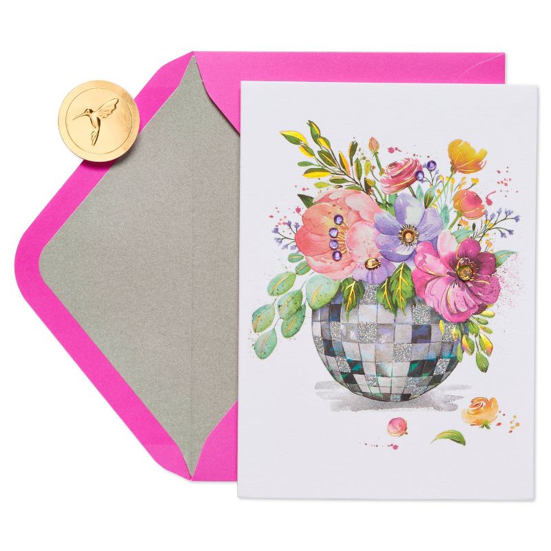 Card Friendship Disco Ball Flowers - PAPYRUS, 5 of 8