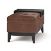 NicBex Ottoman with Storage and Tray Modern Design Ottoman Foot Rest with Safety Hinge for Bedroom, Living Room, Dark Brown - 2 of 4