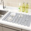 REGALWOVEN Foldable Diatomaceous Stone Dish Drying Mat, Quick Dry Dish Drying Mats for Kitchen Counter, Dishes, Cups, and Utensils - 2 of 4